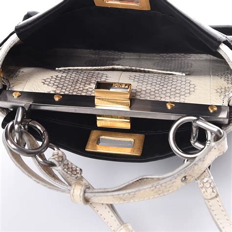 fendi mini peekaboo|fendi peekaboo snakeskin.